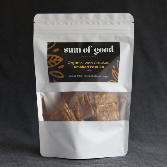 Organic Seed Crackers - Smoked Paprika